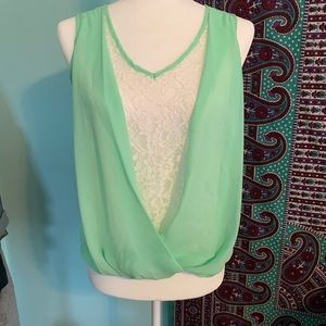 Charlotte Russe- Lace Tank Top